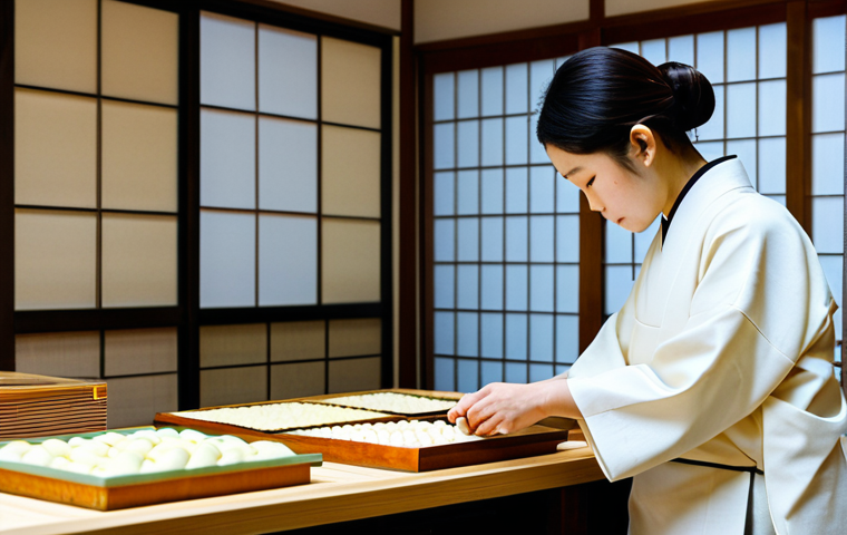 브랜드 스토리텔링과 기업 문화의 연계성 - Heritage and Craftsmanship**

"A professional artisan, fully clothed in traditional Japanese workwea...