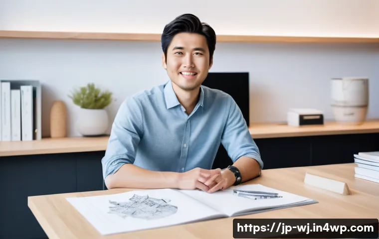 브랜드 스토리텔링의 성격과 기능 - A modern Japanese startup founder passionately sharing their brand story in a sleek, minimalist offi...