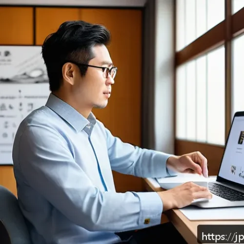 브랜드 스토리의 유형과 특성 - A modern Japanese startup founder passionately explaining the origin story of their brand in a brigh...